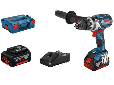 Bosch GSB 18V-110 C 18v Brushless Combi Drill Robust Series + 2x 5.0Ah Batteries