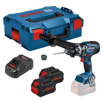 Bosch GSB 18V-150 C 18v BITURBO Brushless Combi Drill Driver - 2 x 8ah + Lboxx