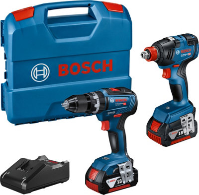 BOSCH GSB/GDX B/L TWINPACK 18v Twin pack