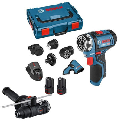 Bosch GSR 12V 15 FC 12v Flexiclick System Drill Driver 4 Chucks