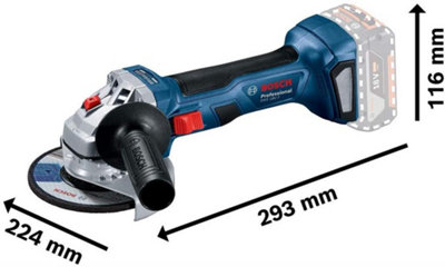 Bosch GWS 18V 7 18v 125mm Brushless Angle Grinder 2x 5.0ah