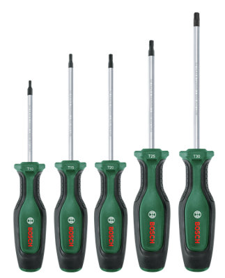Bosch Hand Tools Torx Screwdriver Set 5-Piece 1600A02BX6