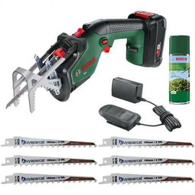 Bosch Keo Garden Recip Pruning Multi Saw 18v Li Ion Battery 6x