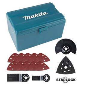 Bosch Makita Starlock Multi Tool Blade Set Wood Metal HCS 14 Piece Set + Box