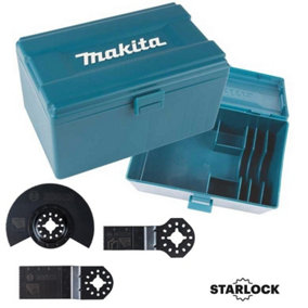 Bosch Makita Starlock Multi Tool Blade Set Wood Metal HCS 3 Piece Set + Box