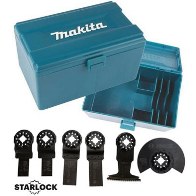 Bosch Makita Starlock Multi Tool Blade Set Wood Metal HCS 6 Piece Set + Box