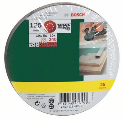 Für Bosch 125 mm Klett Schleifteller PEX 300 AE,400 AE,4000 AE, AdvancedOrbit 18