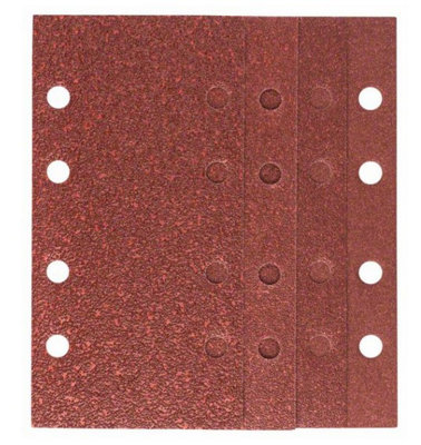BOSCH Mixed Grit Sanding Sheets (25/Pack) (For: Bosch PSM 200 AES, PSS 200A, PSS 250A, PSS 250 AE & UniversalSander 18V Sanders)
