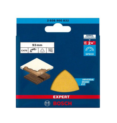 BOSCH Mixed Grit Sanding Sheets (30/Pack) (To Fit: Bosch PDA & GDA Sanders and Bosch PMF & GOP Multi-Tools)