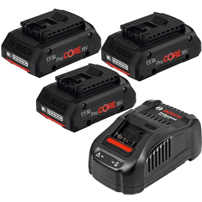 Bosch PC18V 4.0ah ProCORE Start Set 3x GBA 18v 4.0Ah Batteries ...