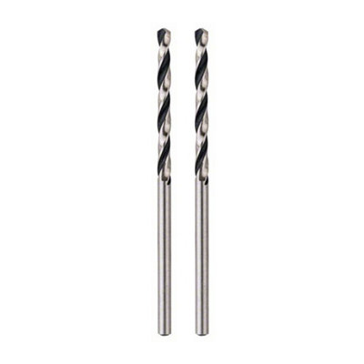 Bosch Point TEQ Twist HSS Drill Bit (Pack of 2) Black (4.5mm)