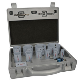 Bosch PRO 14 Piece Progressor Holesaw Set 2608594434 19mm 72mm HSS Pilot Drills