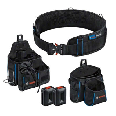 Bosch ProClick Tool Belt 93 S/M + GWT 2 GWT 4 Tool Pouch + 2 x ProClick Holders