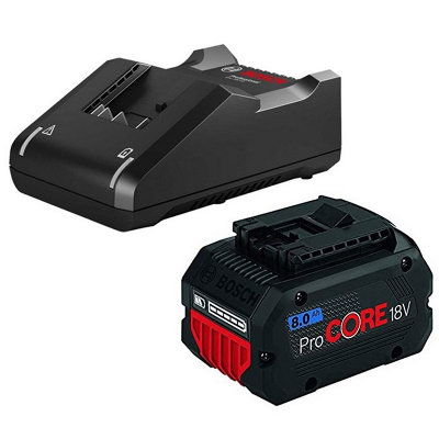 Bosch ProCore 18v Starter Set 1 X 8.0Ah PRO CORE Battery + GAL18V-40 ...