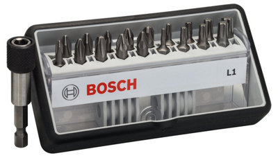 Bosch Professional 18+1-Piece Robust Line Screwdriver Bit Set L - Extra Hard 25mm