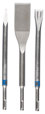 Bosch Professional 3PC SDS + Chisel Set Flat + Tile + Pointed Chisels 250 260mm