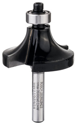 Bosch Professional Beading Bit - 1/4" Shank, R12.7mm, 19.0mm Diameter, 12.7mm Cutting Depth