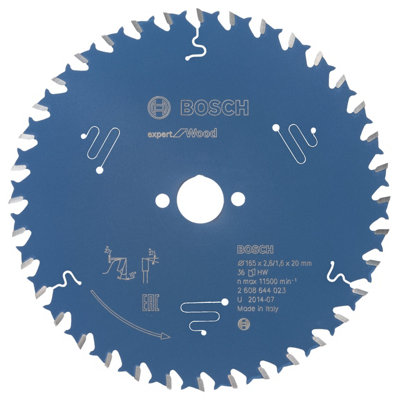 Bosch Professional Circular Saw Blade Expert for Wood - 165 x 20 x 2.6 mm, 36 Teeth