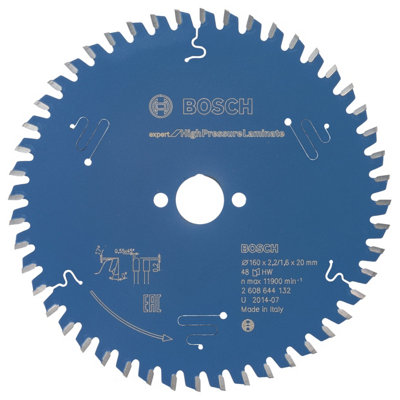 Bosch Professional Circular Saw Blade for High Pressure Laminate - 160 x 20 x 2.2 mm, 48 Teeth