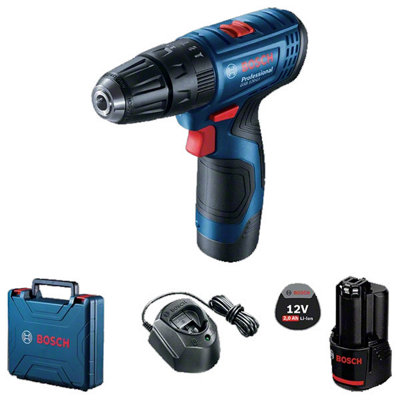 Bosch Professional Combi Drill Kit (2 x 2.0Ah) 12V GSB 120-LI