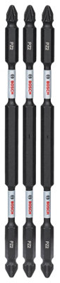Bosch Professional Double Ended Impact Bit, PZ2, 150mm, 3pcs with Pick & Clic