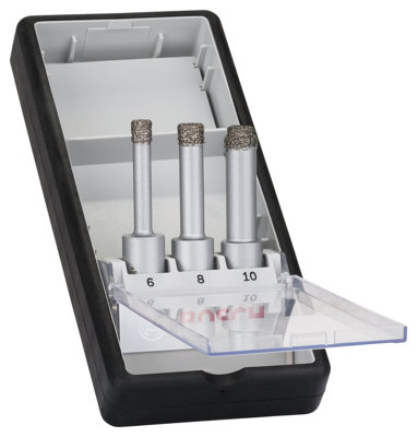 Bosch Professional Easy Dry Diamond 3-Piece Bit Set (6mm, 8mm, 10mm)
