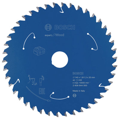 Bosch Professional Expert Circular Saw Blade for Cordless Saws - Wood, 140x1.8/1.3x20 T42