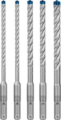 Bosch Professional Expert SDS Plus-7X Hammer Drill Bit Set - 6/6/8/8/10 mm (5-Piece)