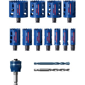 Bosch Professional Expert Tough Material Hole Saw Set - 13 Pieces (20-76mm)
