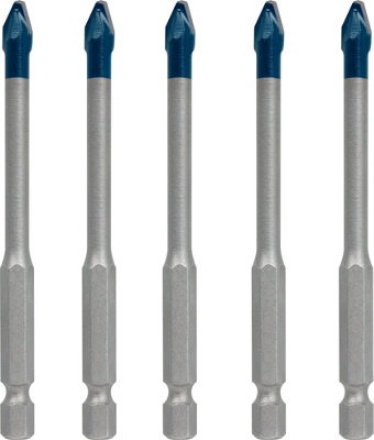 Bosch Professional HardCeramic HEX-9 Roof Tile Drill Bit Set, 6mm, 5-pc