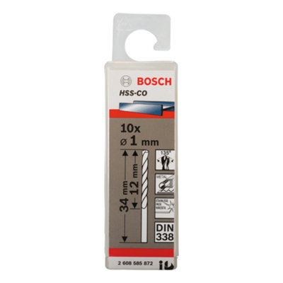 Bosch Professional HSS-Co DIN338 1.0 x 12 x 34