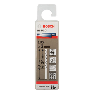 Bosch Professional HSS-Co DIN338 2.0x24x49