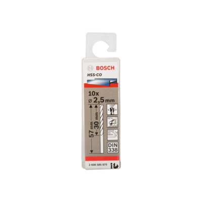 Bosch Professional HSS-Co DIN338 2.5x30x57mm