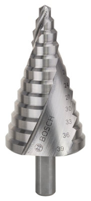 Bosch Professional HSS Step Drill Bit 4-39mm, 10.0mm, 107mm