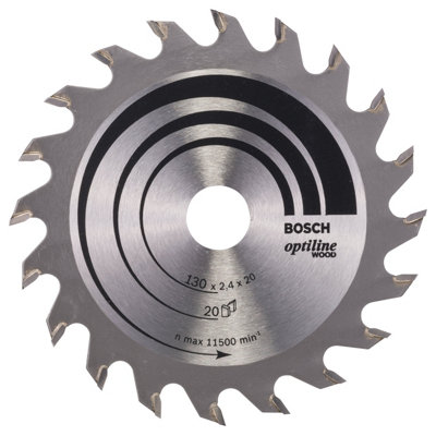 Bosch Professional Optiline Wood Circular Saw Blade - 130 x 20/16 x 2.4mm (20)