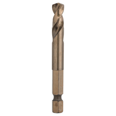 Bosch Professional Pilot Drill Bit - HSS-Co 65mm with 1/4" Hex Shank, 135 Degree Point Angle, and Split Point