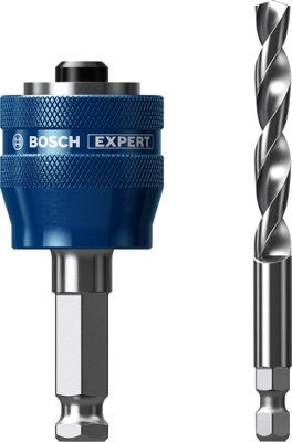 Bosch Professional Power Change Plus Hole Saw System Adapter (11mm) with HSS-G Drill (7.15 x 105mm)