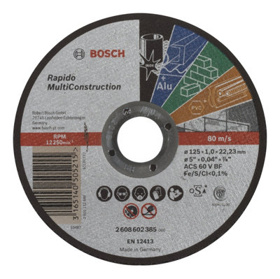Bosch Professional Rapido Multi Construction Straight Cutting Disc ACS ...