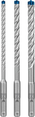 Bosch Professional SDS Plus-7X Hammer Drill Bit Set - 6/8/10 mm (3 Pieces)