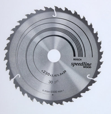 Bosch Professional Speedline Wood Circular Saw Blade - 230 x 30 x 2.4mm, 30 Teeth