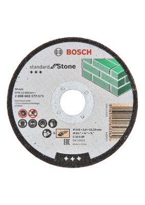Bosch Professional Stone Straight Cutting Disc C 30 S BF - 115mm x 22 ...