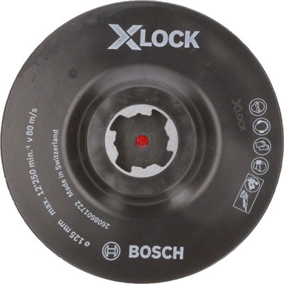 Bosch Professional X-LOCK Backing Pad - Hook and Loop, 125mm, 12250rpm