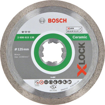 Bosch Professional X-LOCK Ceramic Diamond Cutting Disc - 125x22
