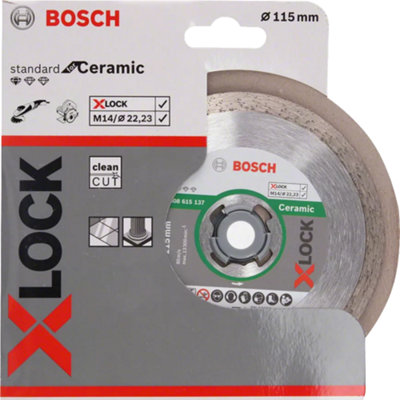 Bosch Professional X-LOCK Standard Ceramic Diamond Cutting Disc - 115x22.23x1.6x7 mm