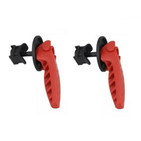 BOSCH Red Clamping Lever (2/Pack) (To Fit: Bosch Rotak Lawnmowers Listed Below)