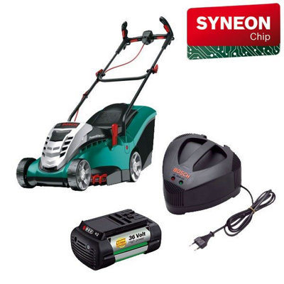 Bosch cordless discount lawn mower b&q