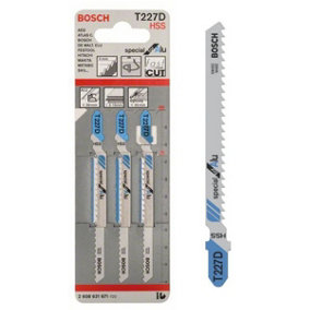 BOSCH T227D Special for Alu Jigsaw Blades (3/Pack) (To Fit: Bosch PST, GST, EasySaw & UniversalSaw Jigsaw Models)