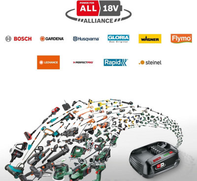 Bosch Universal Drill 18v Lion Cordless Combi Hammer Drill POWER4ALL Green Bare - Bosch Power for All