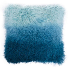 Bosie Blue Ombre Luxury Fur Cushion