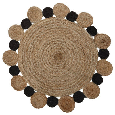 Bosie By Premier Demir Small Round Jute Rug